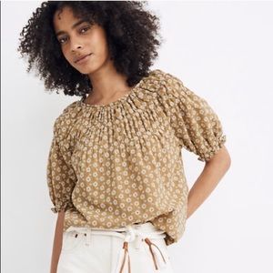 Madewell Daisy Embroidered Blouse